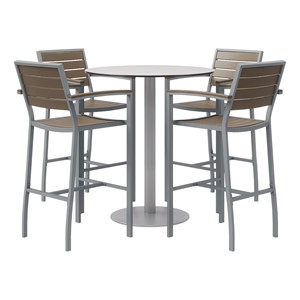 Alfresco Bistro Indoor/Outdoor Round Café Height Table