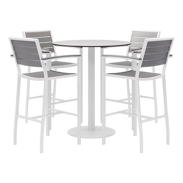 Alfresco Bistro Indoor/Outdoor CafÃ© Stool & Round Table - Five Piece Set