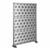 Modern Privacy Panel w/ Kaleidoscop Top Pattern Infill Panels (4' 4" W x 6' 6" H) - Steel