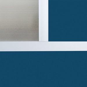 Modern Privacy Panel w/ Colored & Translucent Infill Panels (4' 4" W x 6' 6" H) - Close Up