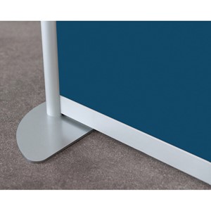 Modern Privacy Panel w/ Colored & Translucent Infill Panels (4' 4" W x 6' 6" H) - Stationary Base