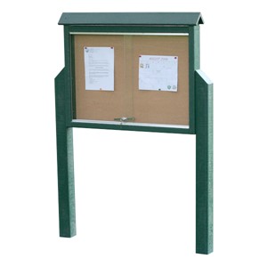 Single-Sided Recycled Plastic Outdoor Message Board