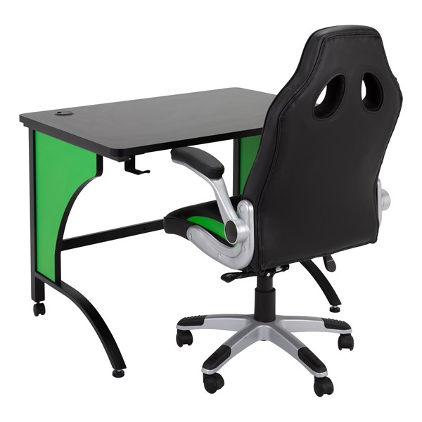 SkyLab Gaming Chair with Flip Up Arms & SkyLab Gaming Desk