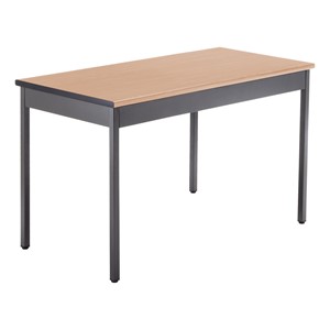 Heavy-Duty Utility Table w/ Scratch-Resistant Paint (24" W x 48" L) - Maple
