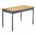 Heavy-Duty Utility Table w/ Scratch-Resistant Paint (24" W x 48" L) - Oak