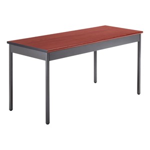 Heavy-Duty Utility Table w/ Scratch-Resistant Paint (24" W x 60" L) - Cherry