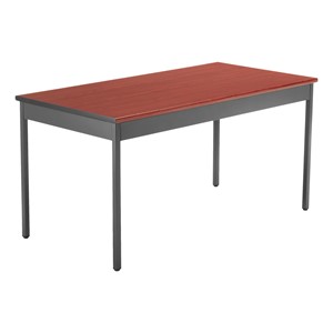 Heavy-Duty Utility Table w/ Scratch-Resistant Paint (30" W x 60" L) - Cherry