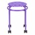 Mobile Assorted Color Plastic Stack Stool w/ Stability Ring - Purple