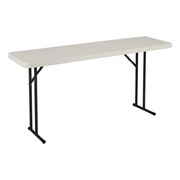 Gray Blow-Molded Plastic Folding Training Table
