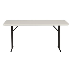 Gray Blow Molded Plastic Folding Training Table (18" W x 60" L)