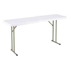 Blow Molded Plastic Folding Training Table (18" W x 60" L)
