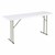 Blow Molded Plastic Folding Training Table (18" W x 60" L) - White