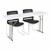 Blow Molded Plastic Folding Training Table (18" W x 60" L)