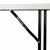 Gray Blow-Molded Plastic Folding Training Table - Leg Brace