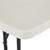 Rectangular Gray Blow-Molded Plastic Folding Table - Tabletop Corner