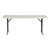 Gray Blow-Molded Plastic Folding Training Table (18" W x 72" L)