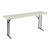 Gray Blow-Molded Plastic Folding Training Table (18" W x 72" L)