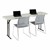 Gray Blow-Molded Plastic Folding Training Table (18" W x 72" L)