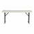 Gray Blow-Molded Plastic Folding Training Table (18" W x 72" L)
