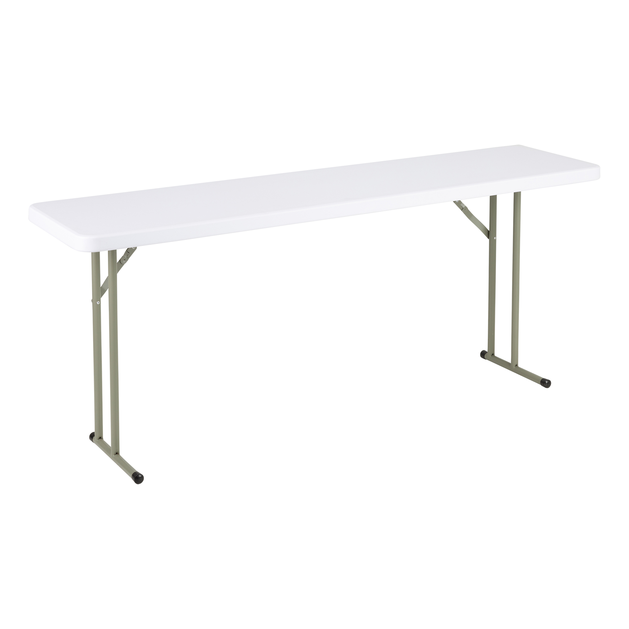Blow Molded Plastic Folding Training Table (18" W x 72" L)