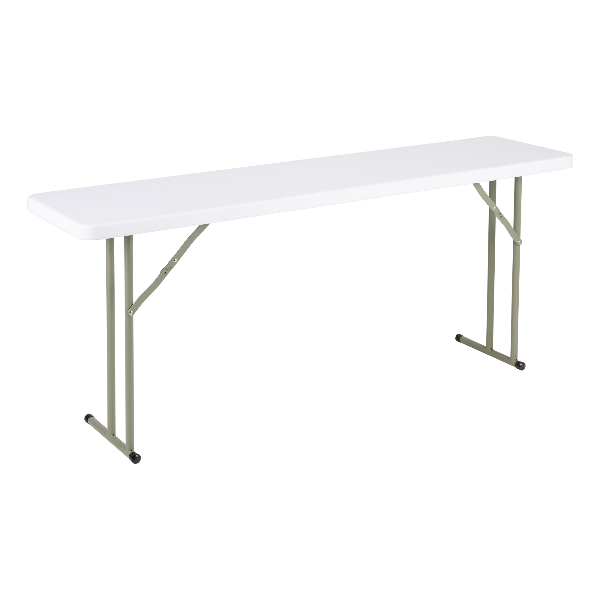 Blow Molded Plastic Folding Training Table (18" W x 72" L)