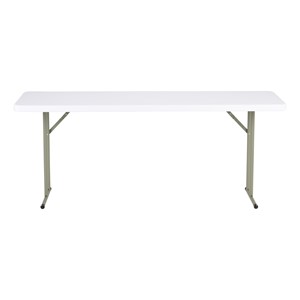 Blow Molded Plastic Folding Training Table (18" W x 72" L)