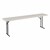 Gray Blow-Molded Plastic Folding Training Table (18" W x 96" L)