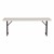 Gray Blow-Molded Plastic Folding Training Table (18" W x 96" L)