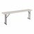 Gray Blow-Molded Plastic Folding Training Table (18" W x 96" L)