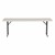 Gray Blow-Molded Plastic Folding Training Table (18" W x 96" L)
