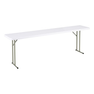 Blow Molded Plastic Folding Training Table (18" W x 96" L)
