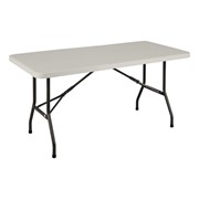 Gray Blow-Molded Plastic Folding Table