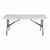 Rectangular Gray Blow-Molded Plastic Folding Table (30" W x 72" L)
