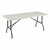 Rectangular Gray Blow-Molded Plastic Folding Table (30" W x 72" L)