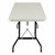 Rectangular Gray Blow-Molded Plastic Folding Table (30" W x 72" L)