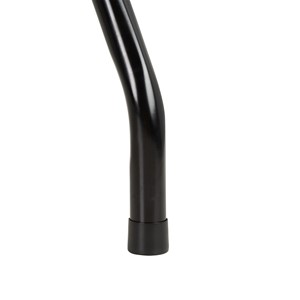 Rectangular Gray Blow-Molded Plastic Folding Table - Leg Cap