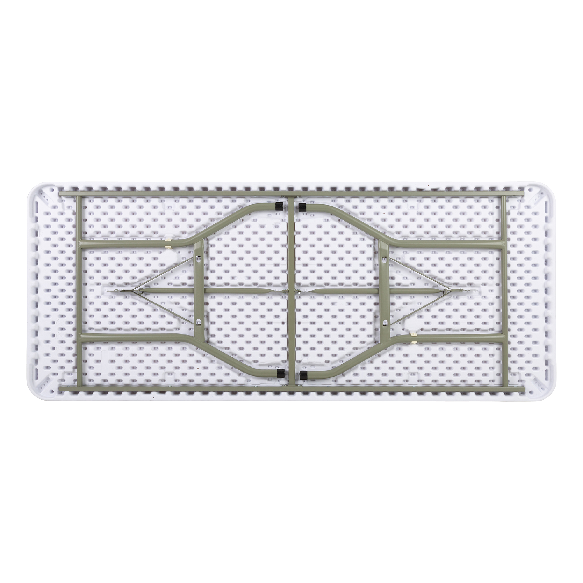 Rectangular Blow Molded Plastic Folding Table