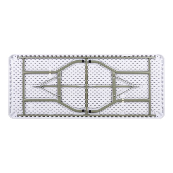 Rectangular Blow Molded Plastic Folding Table