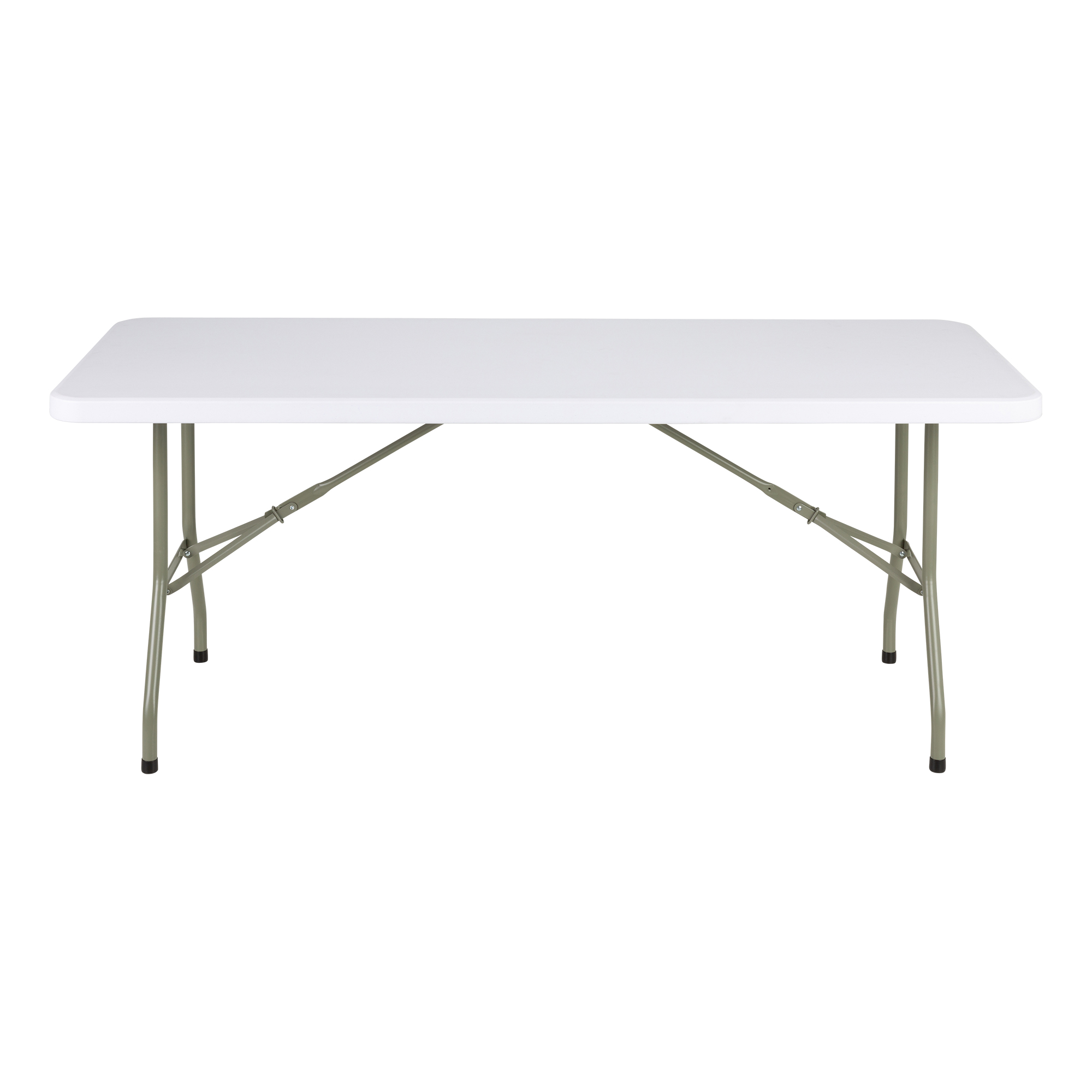 Rectangular Blow Molded Plastic Folding Table (30" W x 72" L)