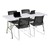 Rectangular Blow Molded Plastic Folding Table (30" W x 72" L)