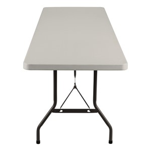 Gray Blow-Molded Plastic Folding Table