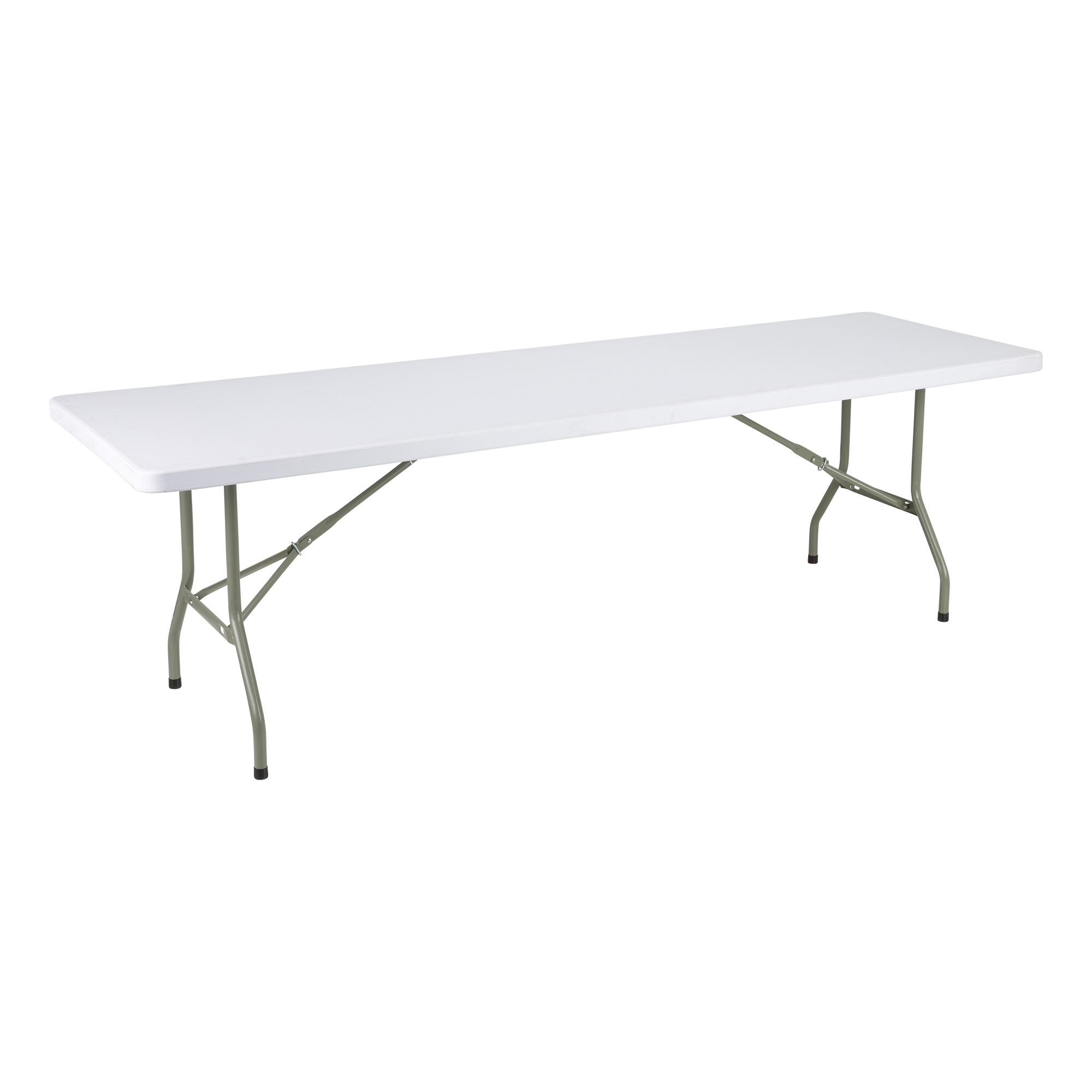 Rectangular Blow Molded Plastic Folding Table (30" W x 96" L)