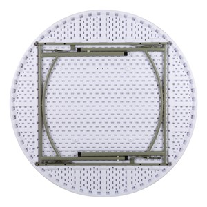 Round Blow Molded Plastic Folding Table
