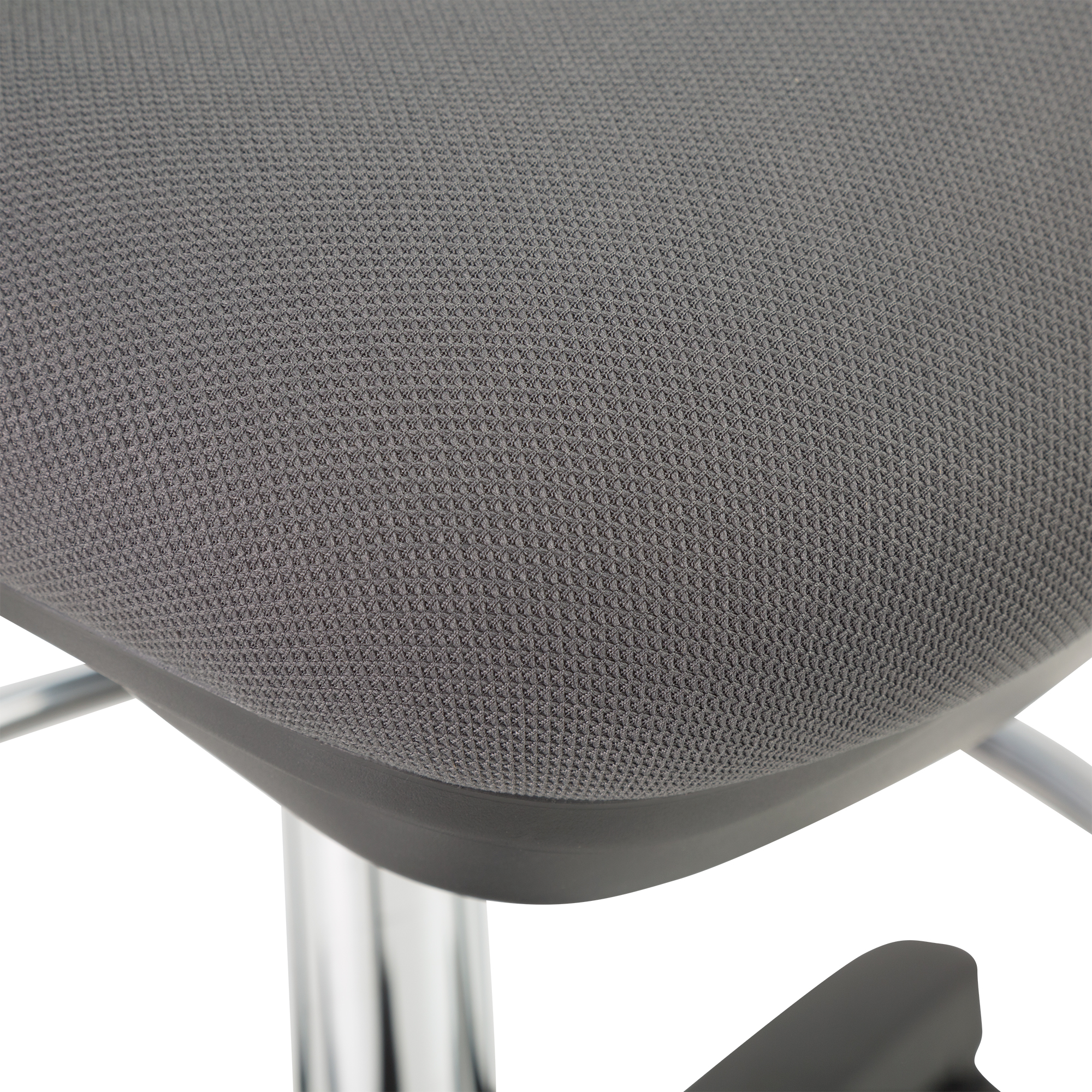 Adjustable-Height Mesh Drafting Stool - Seat - Detail