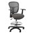 Adjustable-Height Mesh Drafting Stool w/ Arms
