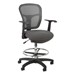 Adjustable-Height Mesh Drafting Stool w/ Arms