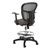 Adjustable-Height Mesh Drafting Stool w/ Arms - Back
