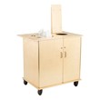 Sanitation Station w/ Baltic Birch Top & Hand Sanitizer Dispenser Mount - Assembled