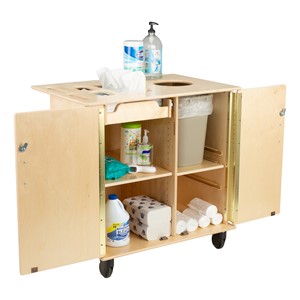 PPE Sanitation Station w/ Baltic Birch Top