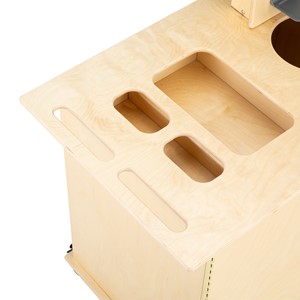 PPE Sanitation Station w/ Baltic Birch Top - Handle